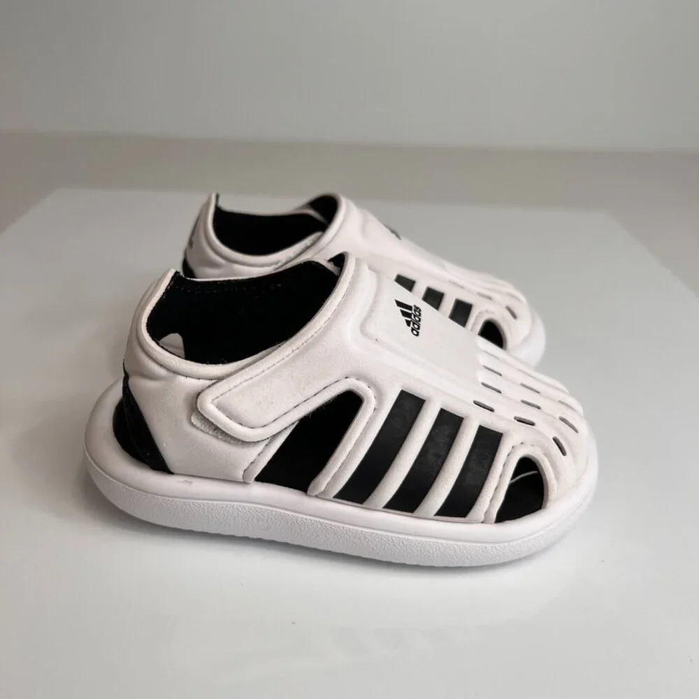 Adidas Boy Shoe 4 Toddler Water Low Top Sneaker School Play Beach Pool Core Ex